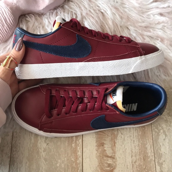 NWT Nike ID blazer maroon leather custom - Picture 5 of 7